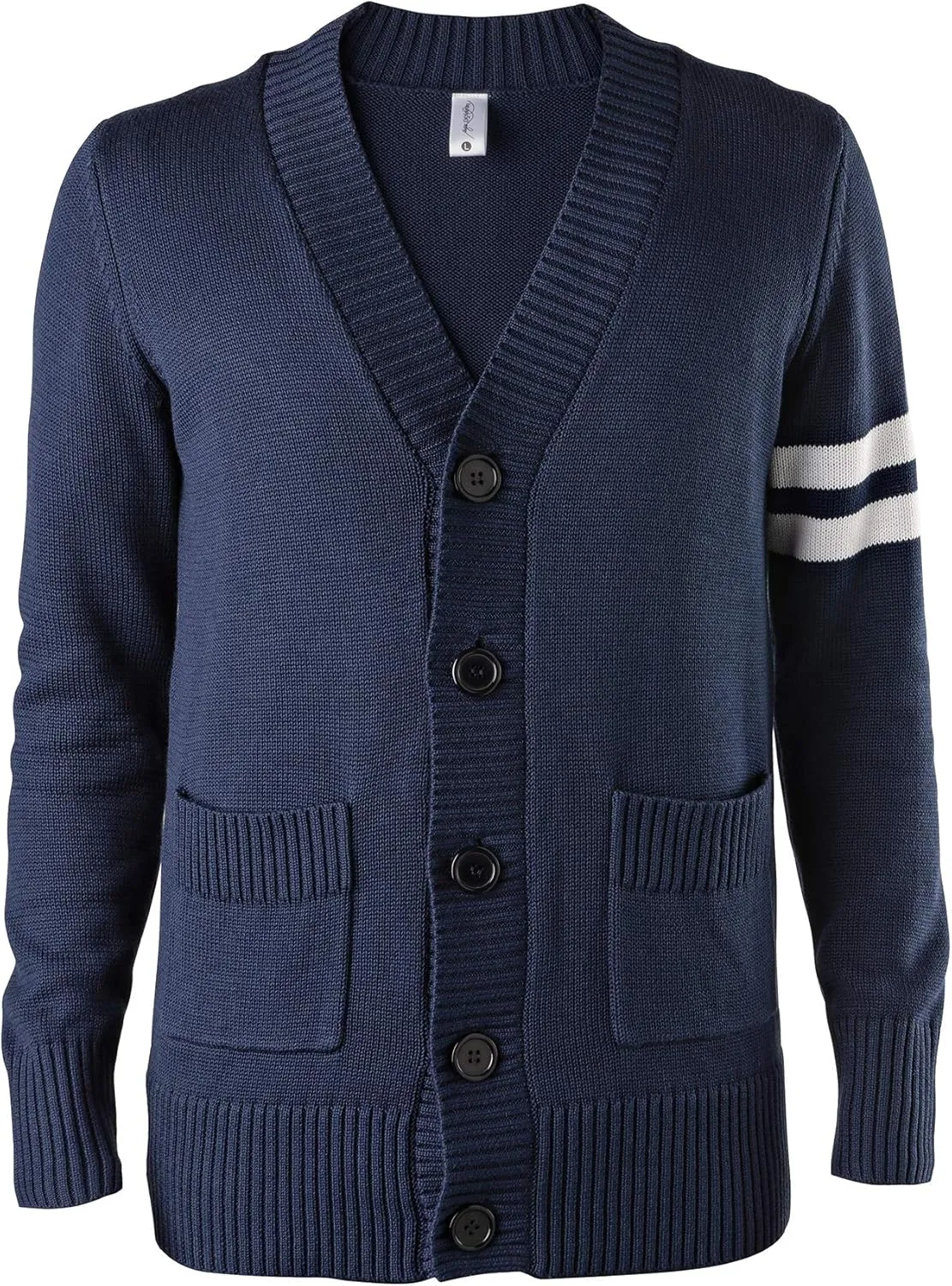 Hip Hop 50's Shop - Mens 1950s Letterman Cardigan Sweater
