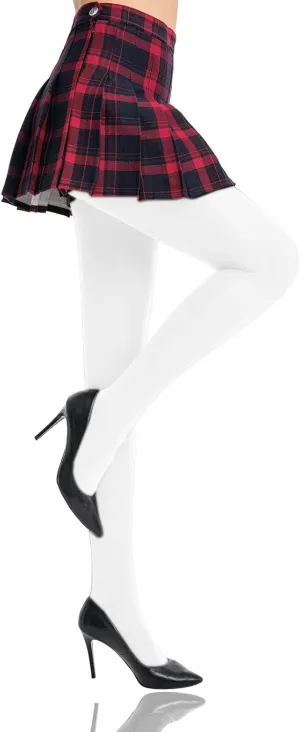 HONENNA Women's Control Top High Elastic Soft Opaque Pantyhose Tights