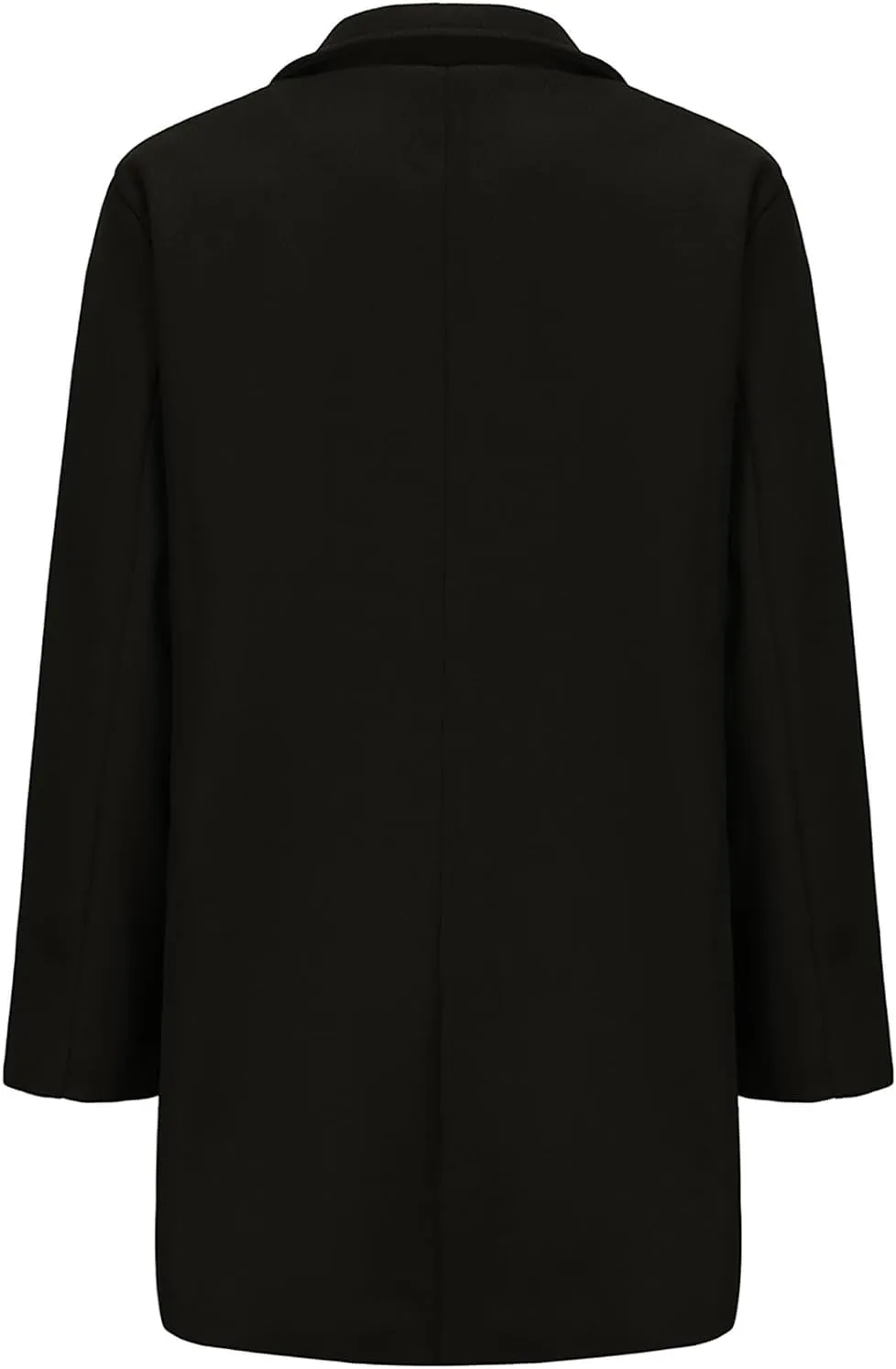 Hulpvktsgiq Men's Casual Trench Coat Hooded Windbreaker Oversized Jacket Overcoat Double Breasted Pea Coat wih Pockets