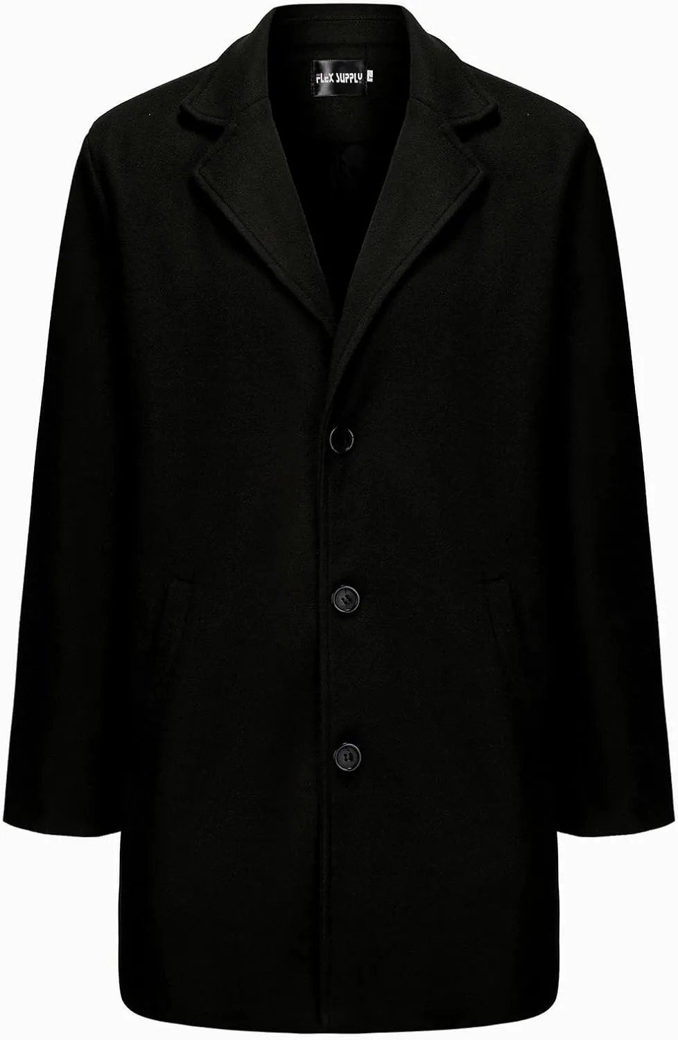 Hulpvktsgiq Men's Casual Trench Coat Hooded Windbreaker Oversized Jacket Overcoat Double Breasted Pea Coat wih Pockets