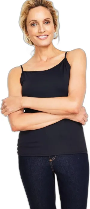 I.N.C. INTERNATIONAL CONCEPTS Women's Layering Camisole Top Deep Black L