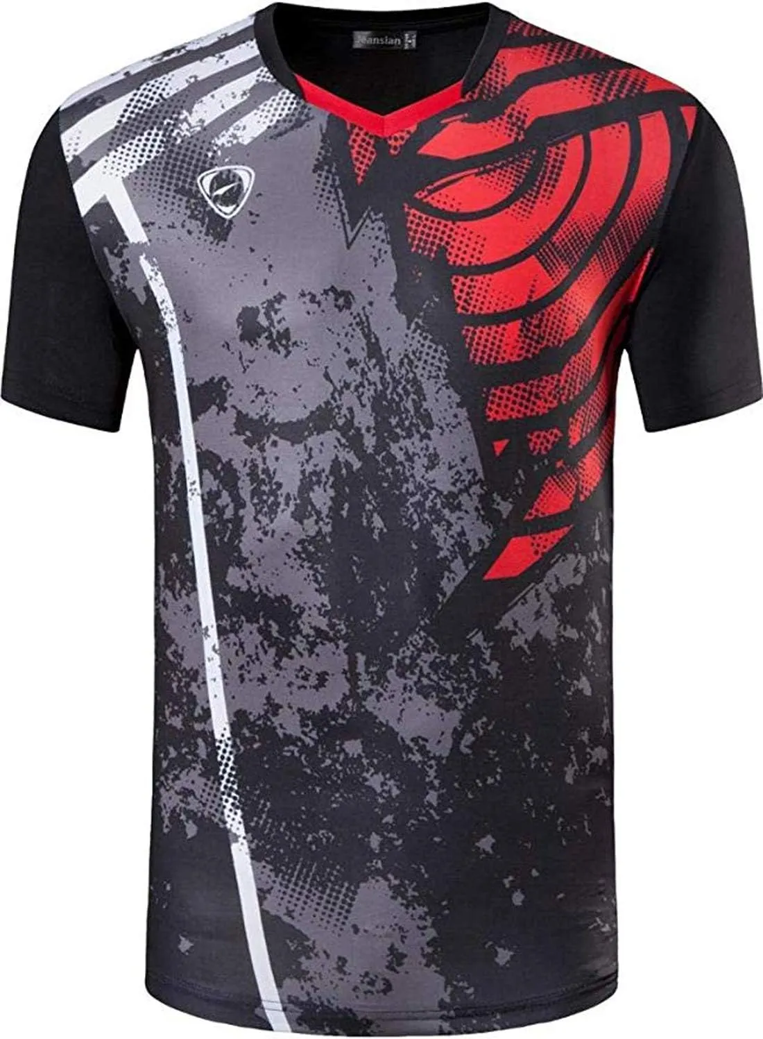 jeansian Men's 3 Packs Athletic Quick Dry Fit Short Sleeve Sport T-Shirt Tshirts Tee Shirt Tennis Golf Bowling LSL182