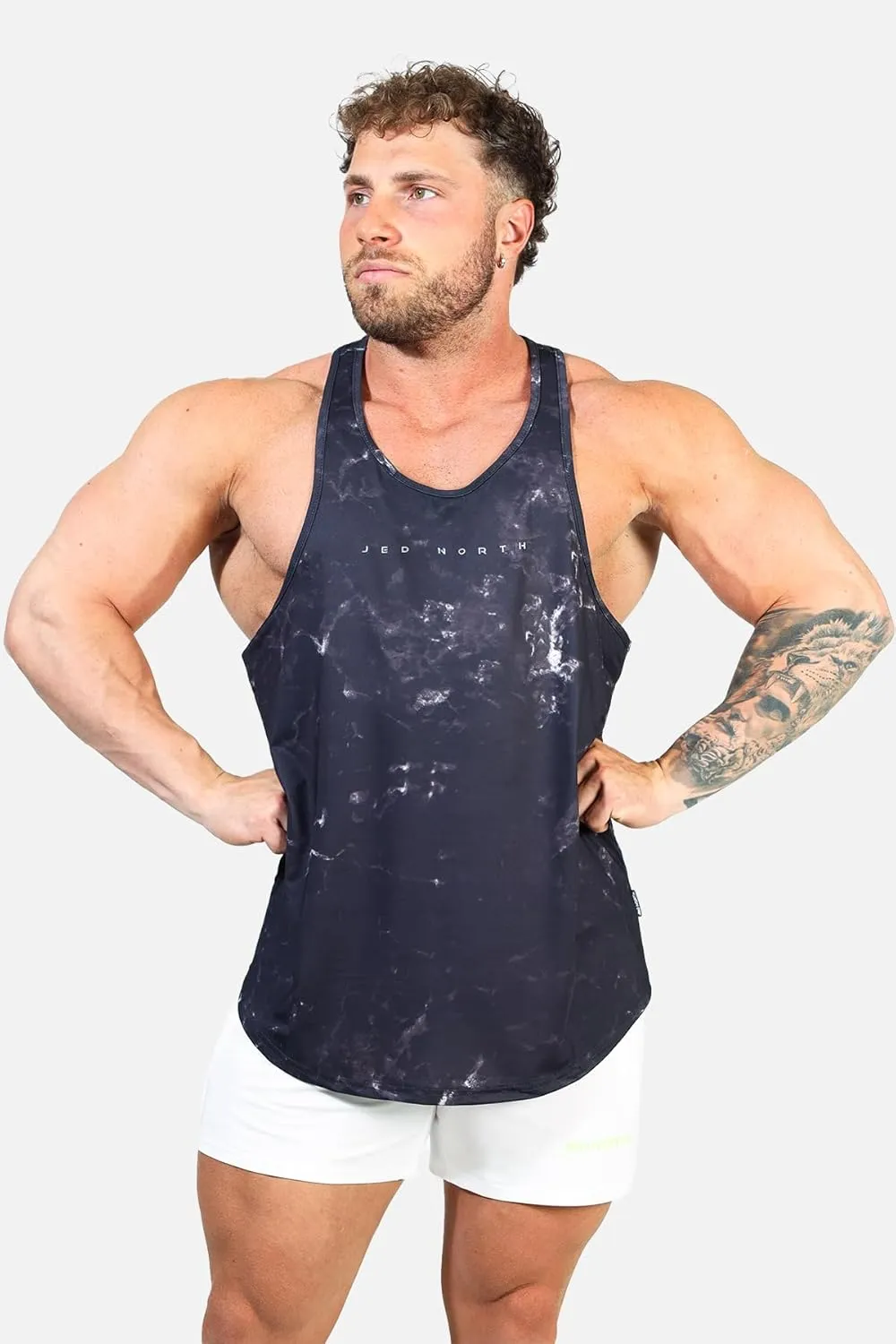 Jed North Bodybuilding Tank Top Gym Stringer Y-Back Muscle Racerback