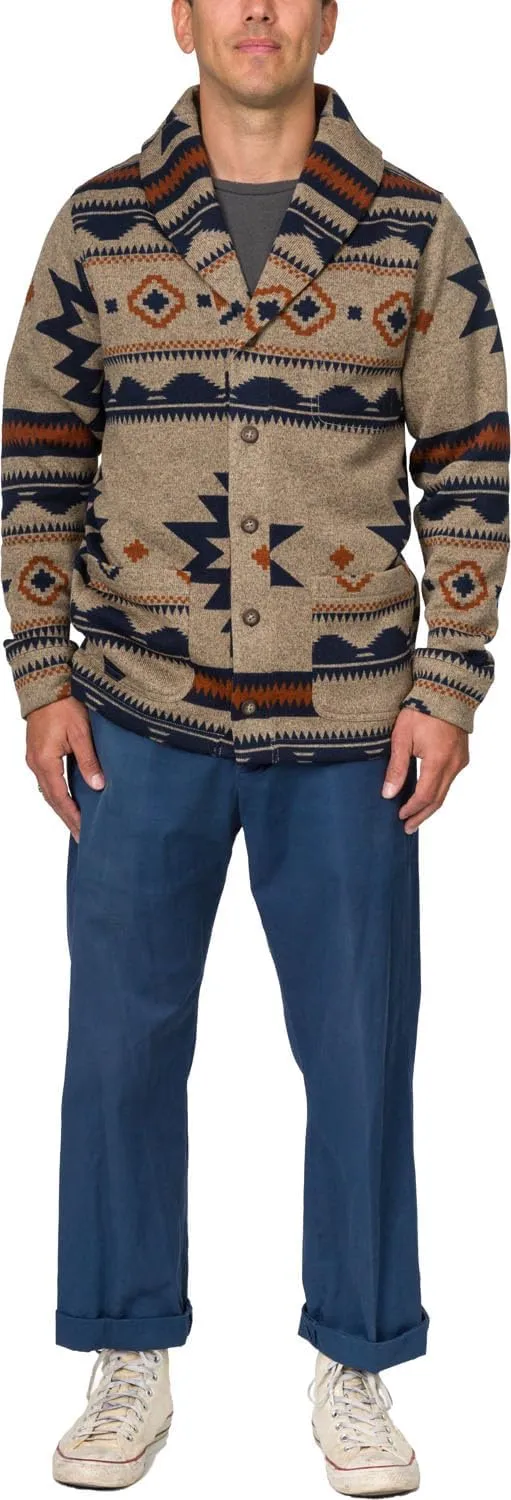 Junk Food - Mens Harper Long Sleeve Sweater Fleece Cardigan Top