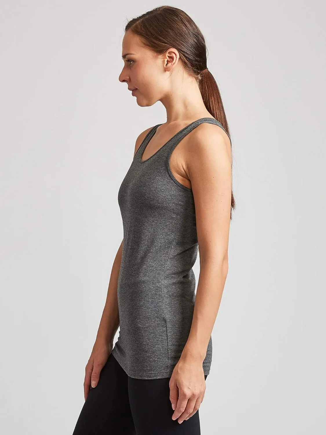 Kalon Women's 4-Pack Scoop Neck Tank Top Base Layer