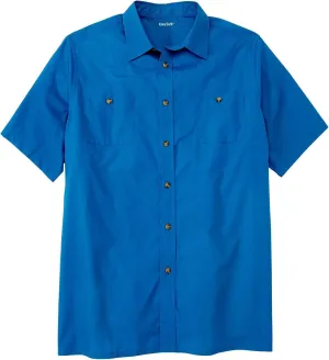 KingSize Men's Big & Tall Short-Sleeve Pocket Sport Shirt