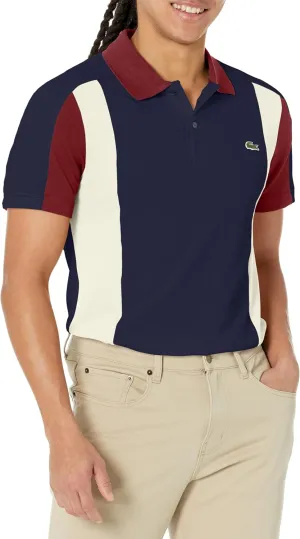 Lacoste Men's Short Sleeve Tri-Color Polo Shirt
