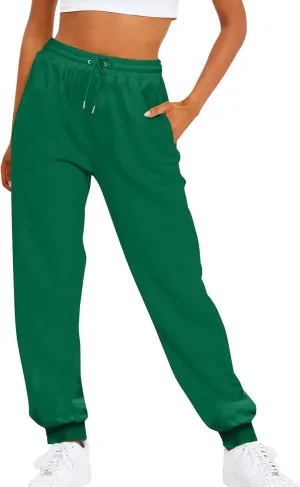 Ladies' Solid Drawstring Elastic Waist Pocket Pants Slacks 2XL Dresses for Women Plus Size