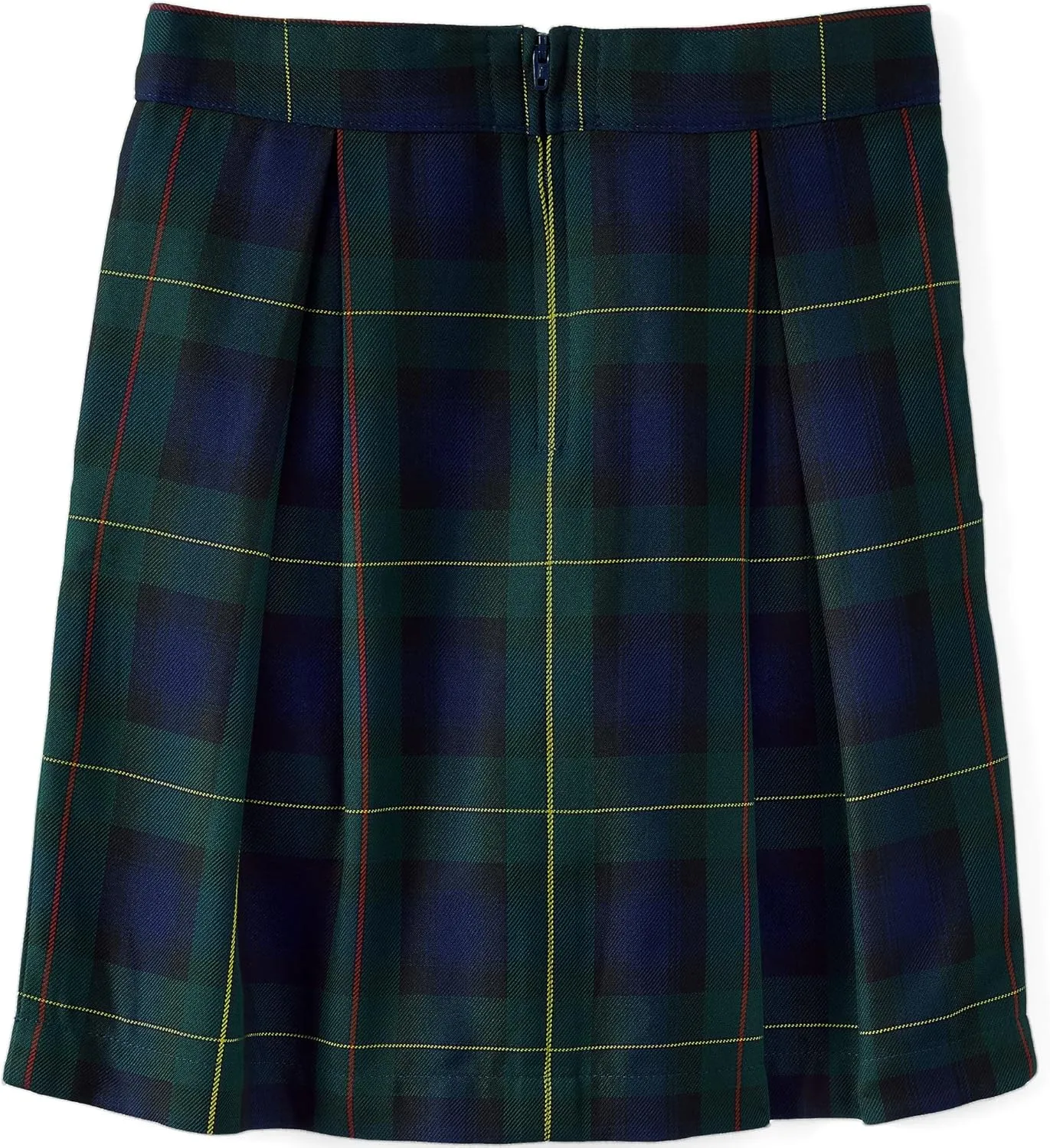 Lands' End School Uniform Girls Plaid Skort Top of Knee