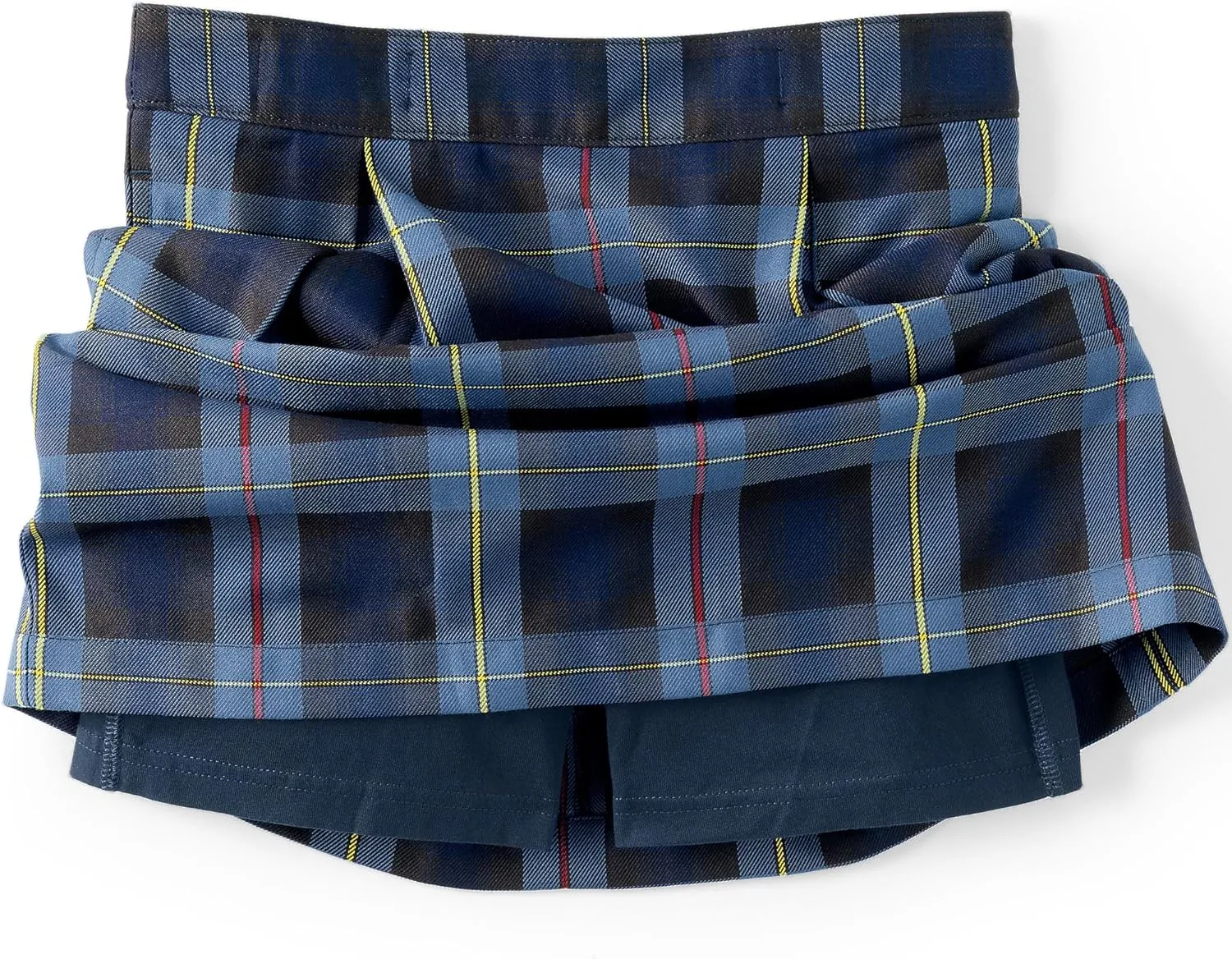 Lands' End School Uniform Girls Plaid Skort Top of Knee