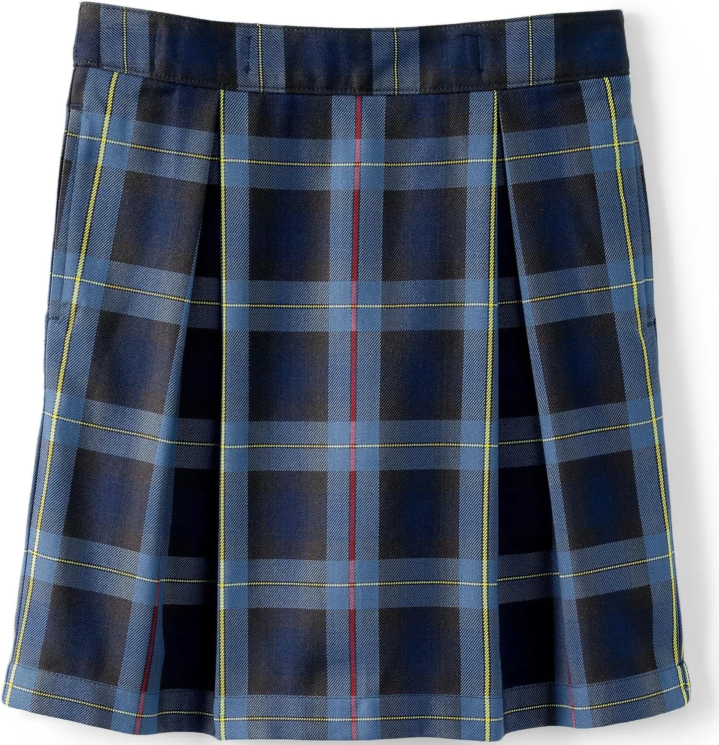 Lands' End School Uniform Girls Plaid Skort Top of Knee