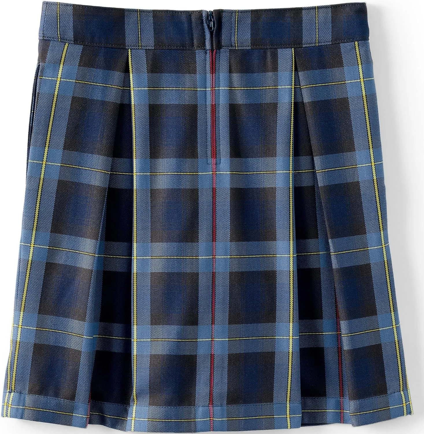 Lands' End School Uniform Girls Plaid Skort Top of Knee