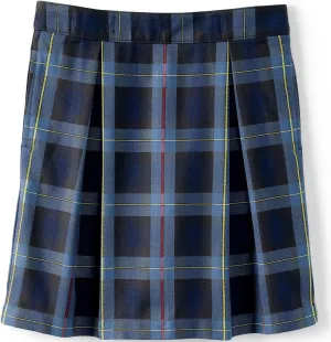 Lands' End School Uniform Girls Plaid Skort Top of Knee