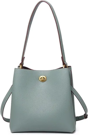 Leather Bucket Bag,Large Top Handle Crossbody Handbags and Purses