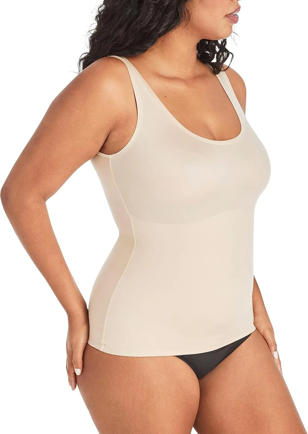 Maidenform Women's Shapewear Cami Tank Top, Tummy Control & Back Smoothing