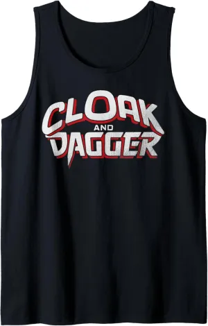 Marvel Retro Cloak And Dagger Red And White Logo Tank Top