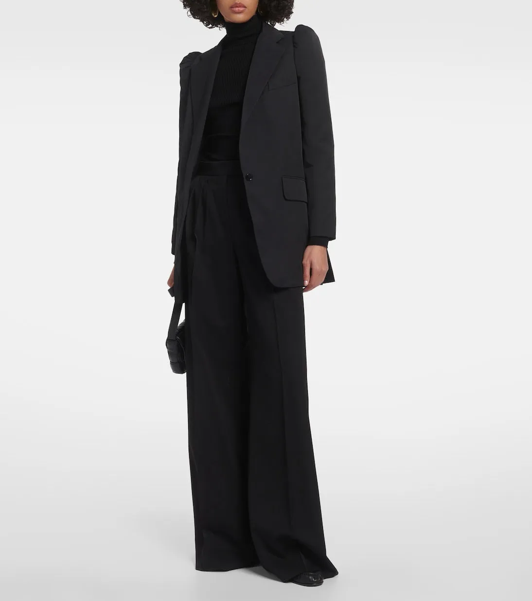 Max Mara Cotton Blend Willy Blazer, Black