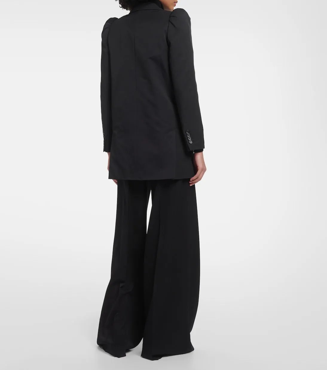 Max Mara Cotton Blend Willy Blazer, Black