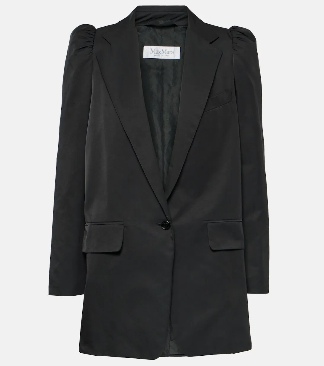 Max Mara Cotton Blend Willy Blazer, Black