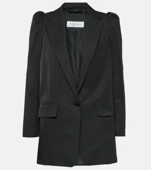 Max Mara Cotton Blend Willy Blazer, Black