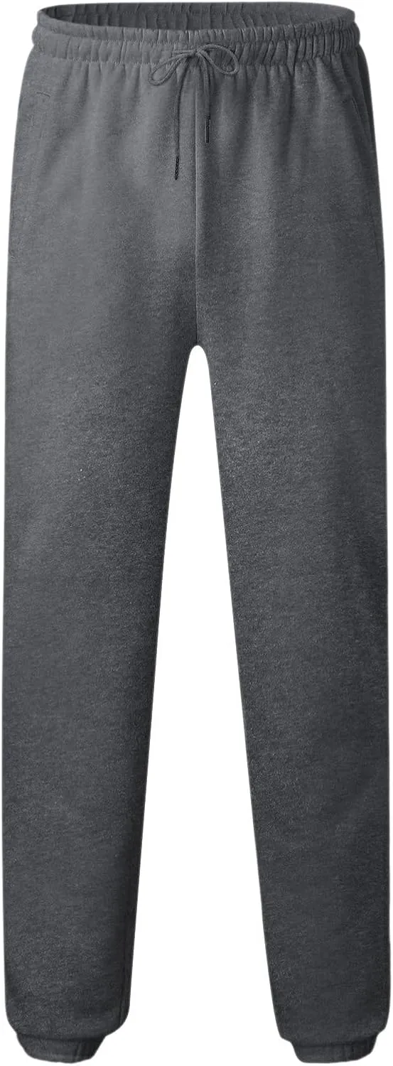Mens Autumn and Winter High Street Fashion Loose Pants Fleece Lined Sweatpants Active Outdoor Sports Jogger Pants