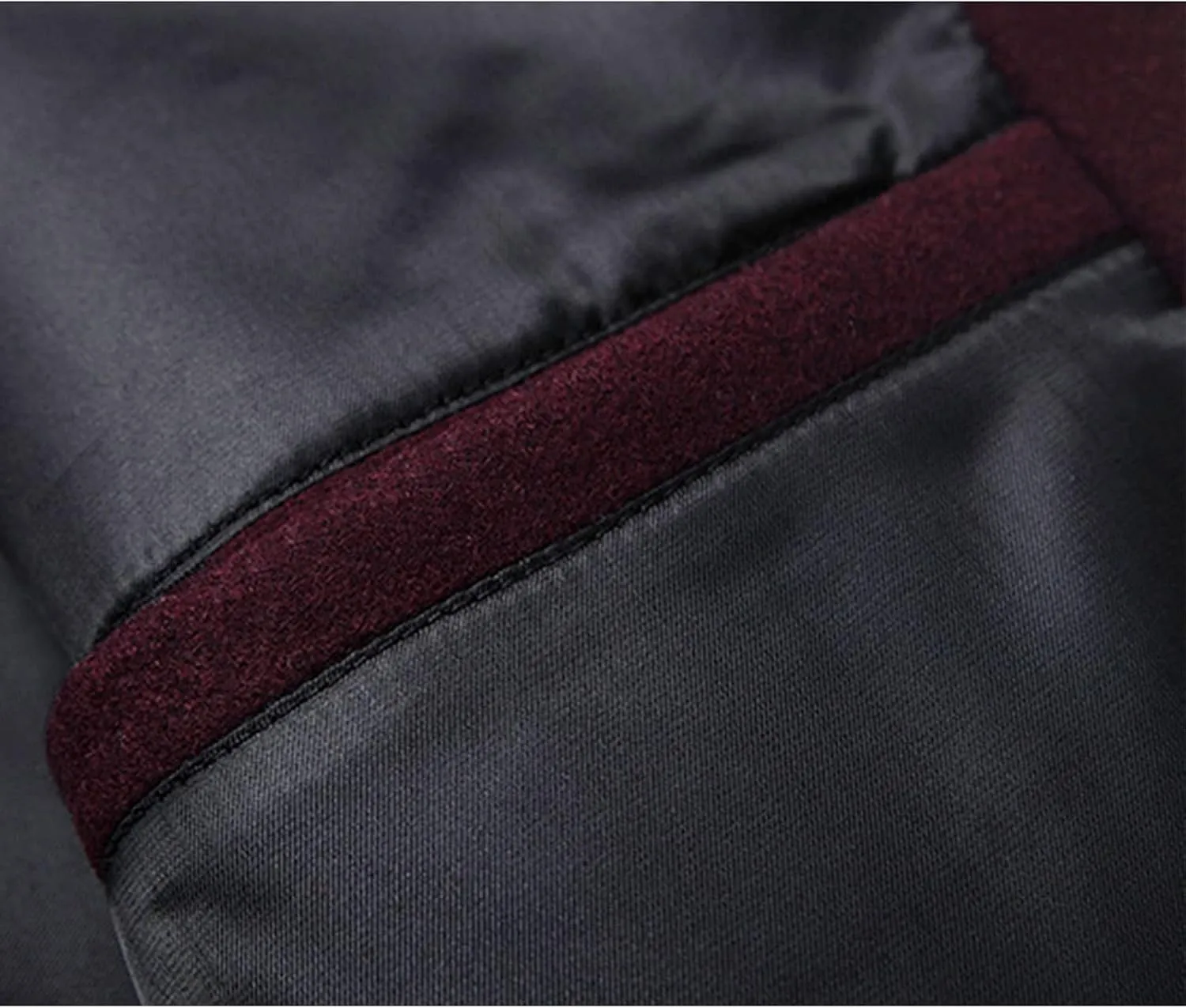 Men's Classic Notched Collar Single Breasted Wool Blend Pea Coat Long Trench Coat Casual Cotton Blend Peacoat