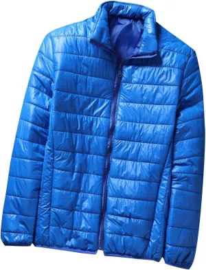 Men's Down Jacket Winter Warm Zipper Stand Collar Cardigan Casual Pocket Long Sleeves Cotton Padded Jackets Coat