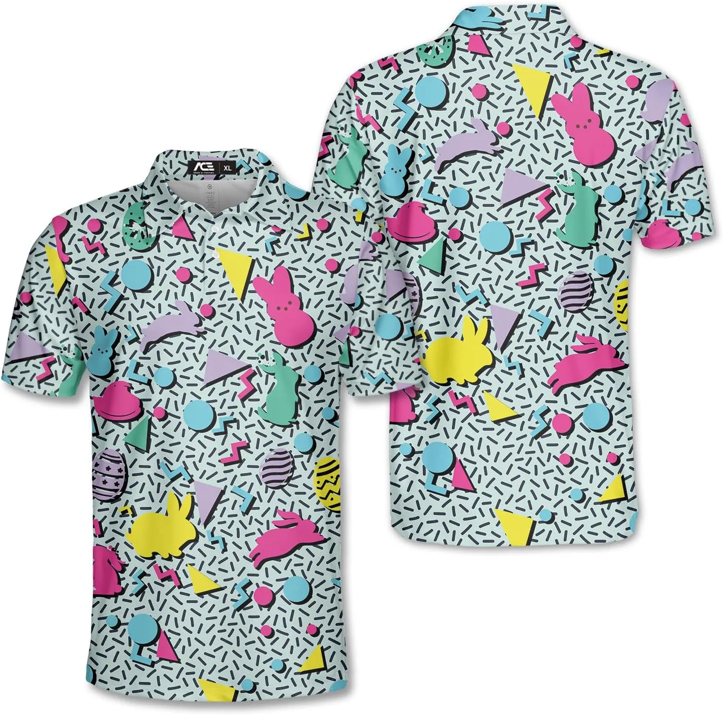 Men's Golfing Avocado Golfers Golf Polo Shirt Funny Avocado Golf Polo Golf Shirts for Men