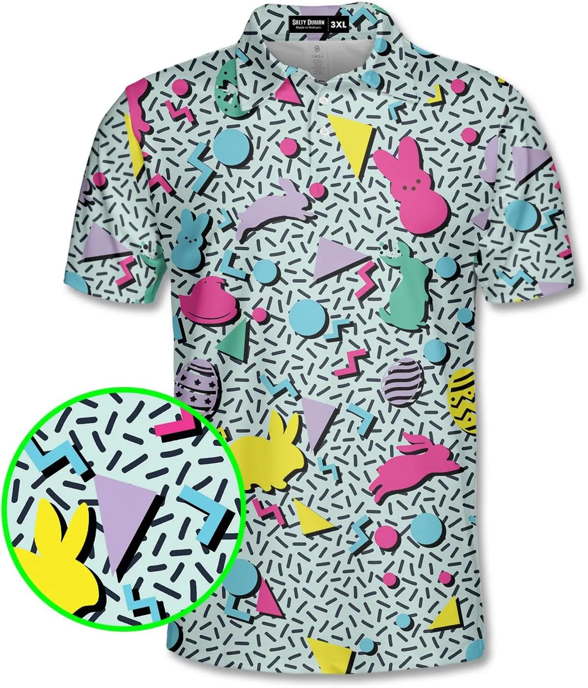 Men's Golfing Avocado Golfers Golf Polo Shirt Funny Avocado Golf Polo Golf Shirts for Men