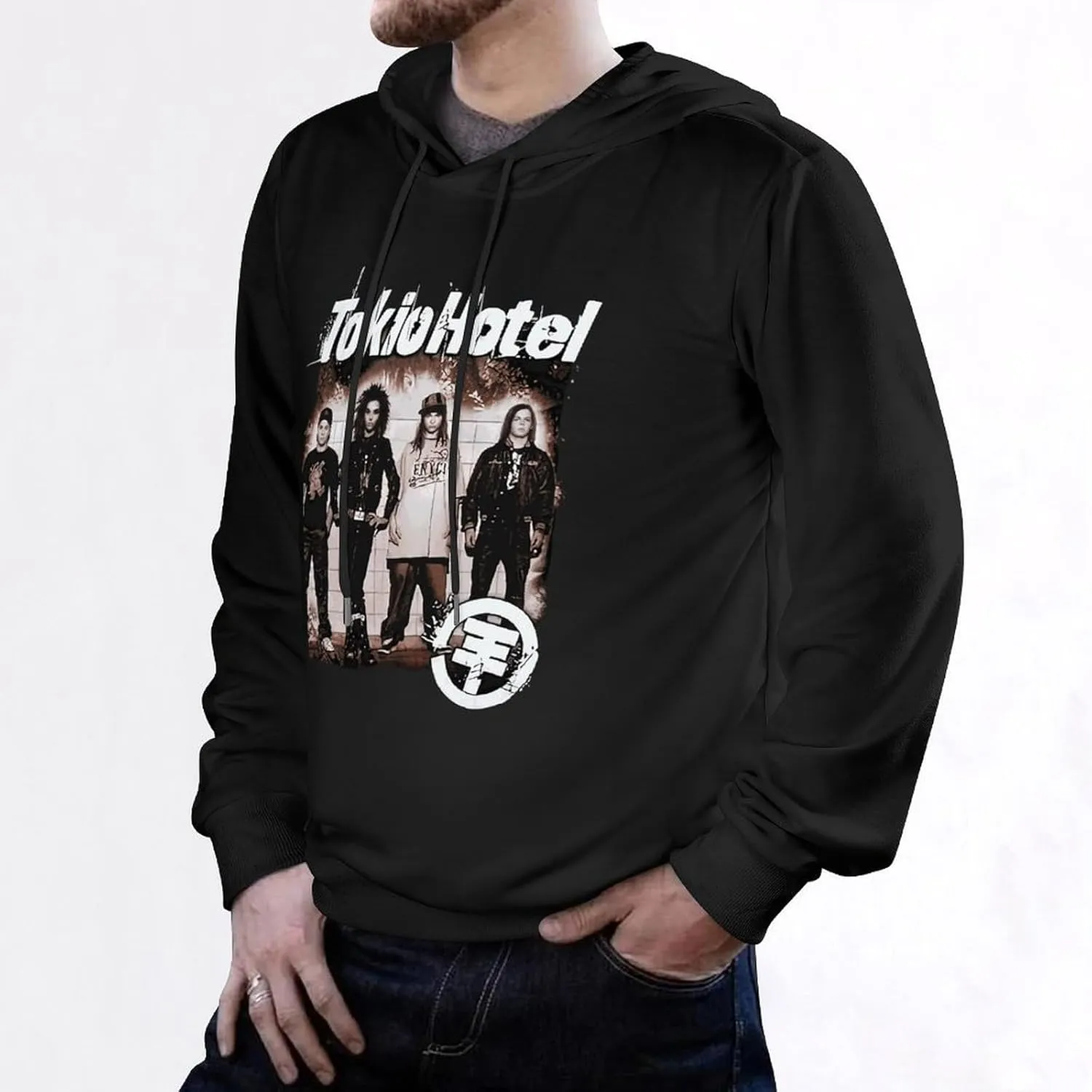 Mens Long Sleeve Pullover Hoodies Top Thick Hooded Sweater Outfits