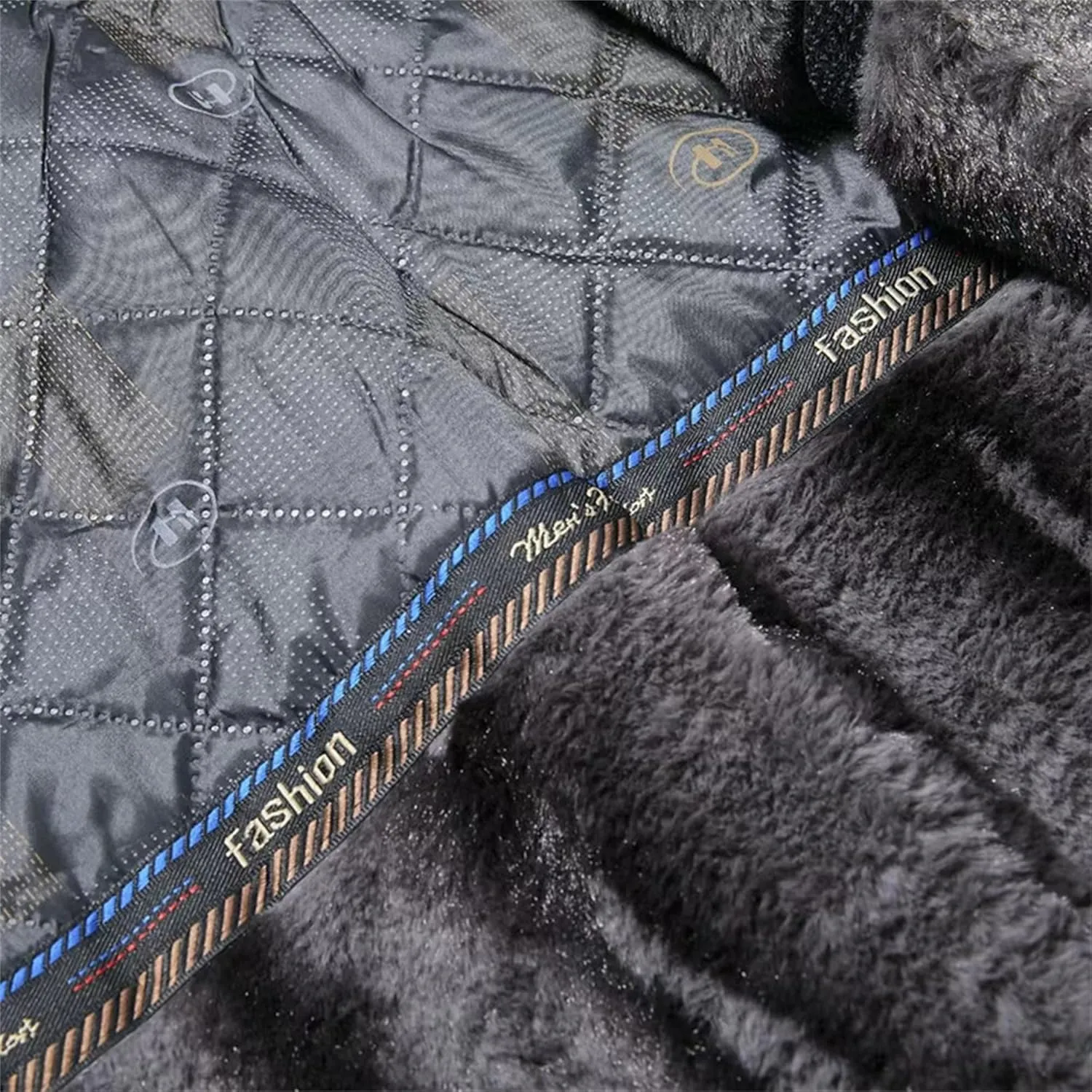 Men's Winter Cashmere Wool Topcoat Fur Collar Winter Casual Jacket Outwear Fleece Lined 2 Buttons Wool Trench