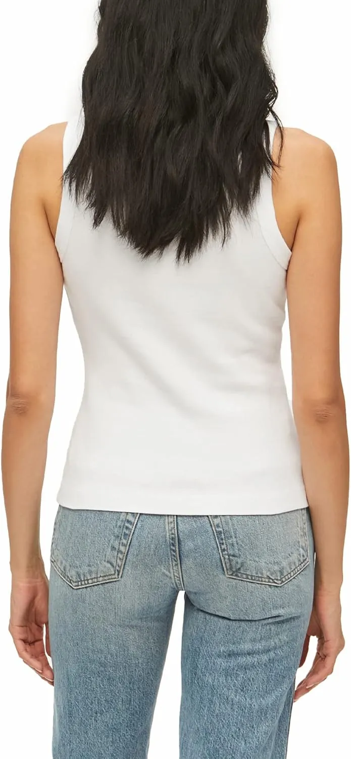 Michael Stars Women's Paloma Wide Binding Cotton Tank Top - Everyday Basic
