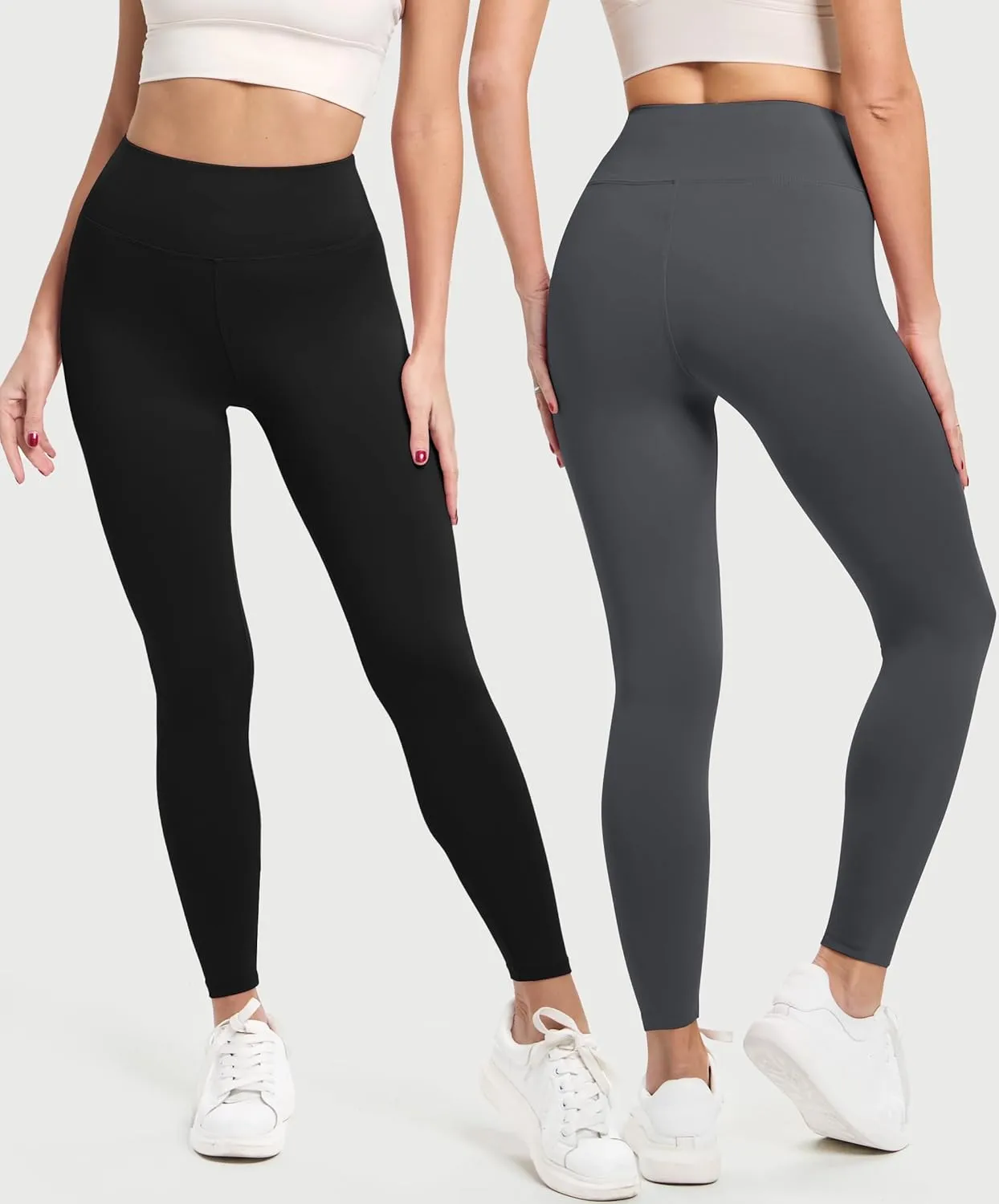 Natural Feelings Buttercloud 3 Pack Leggings for Women-High Waisted Buttery Soft Yoga Pants Lounge Everyday Wear