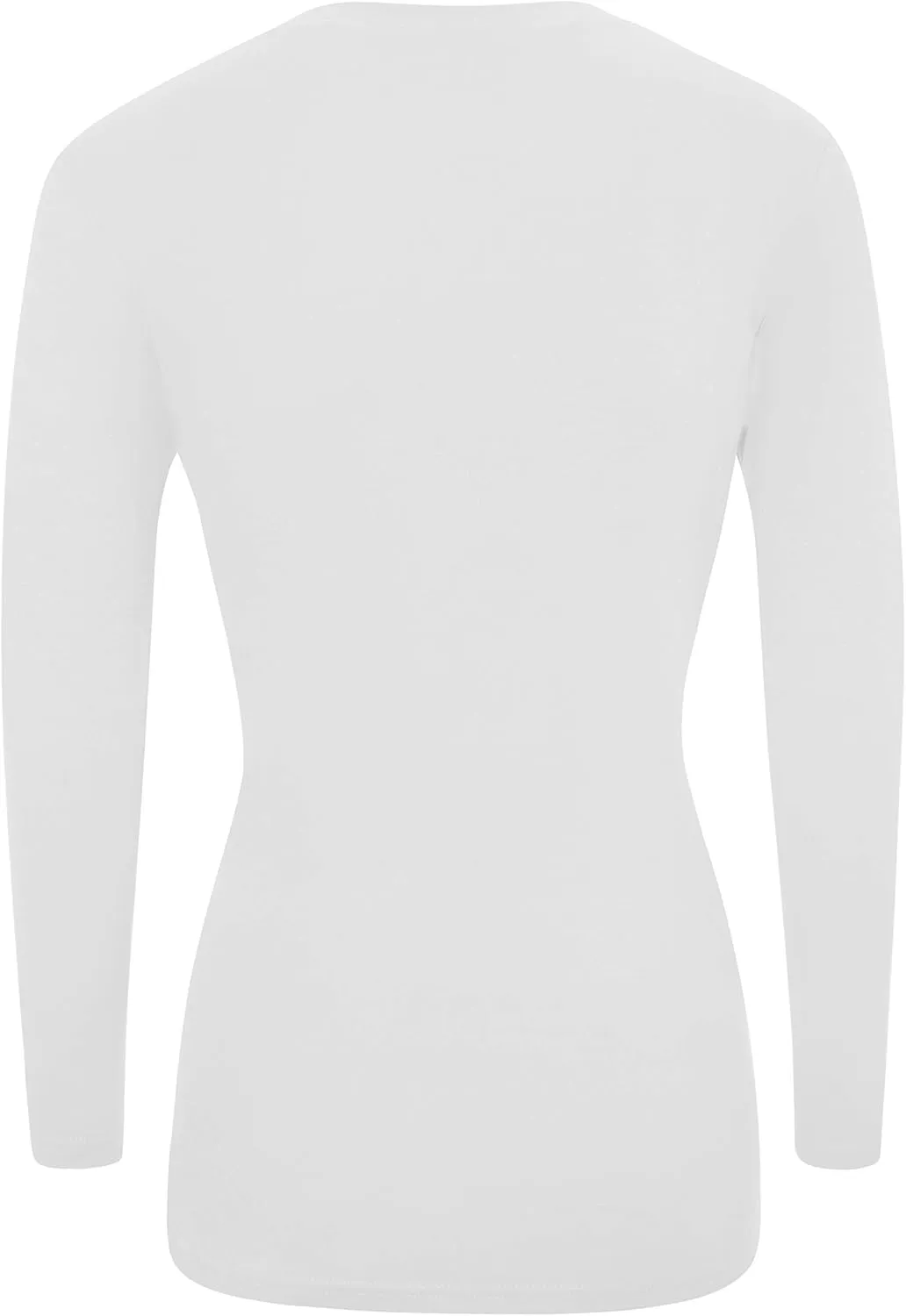 Natural Uniforms Women's Under Scrub Tee V-Neck Long Sleeve T-Shirt-3-Pack