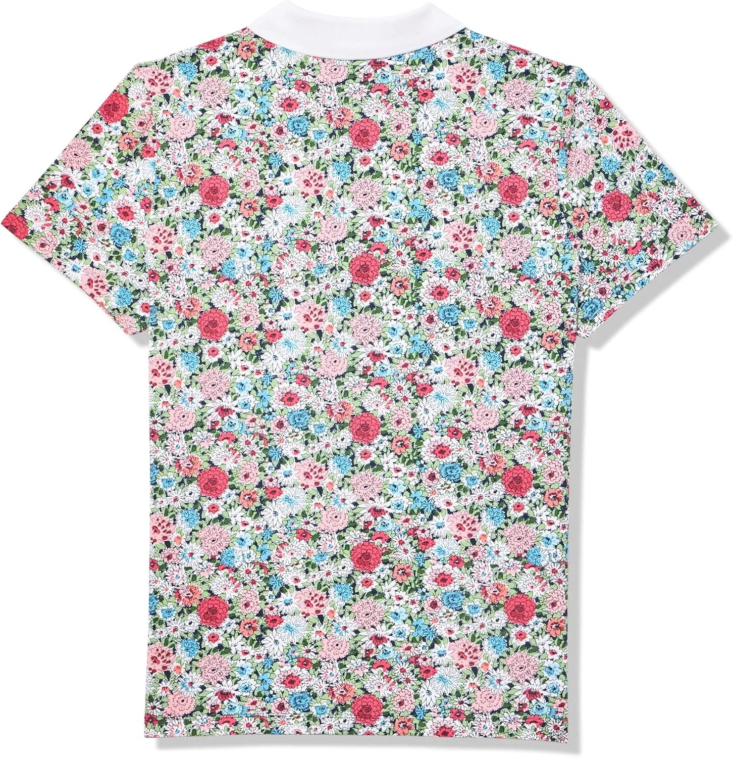 Nautica Women's Short Sleeve Button Placket Polo