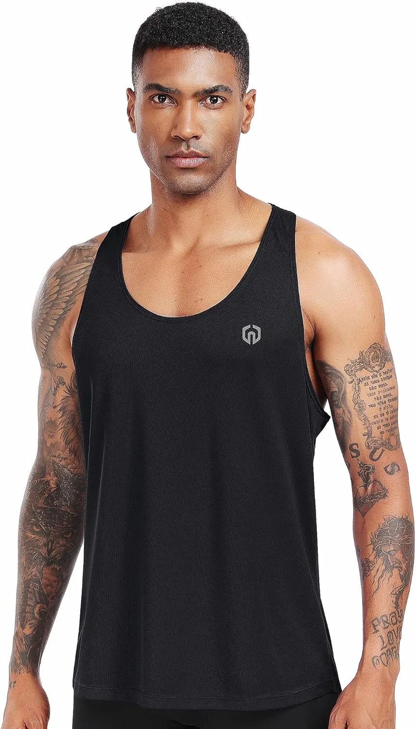 NELEUS Men's Workout Running Tank Top Sleeveless Gym Athletic Shirts