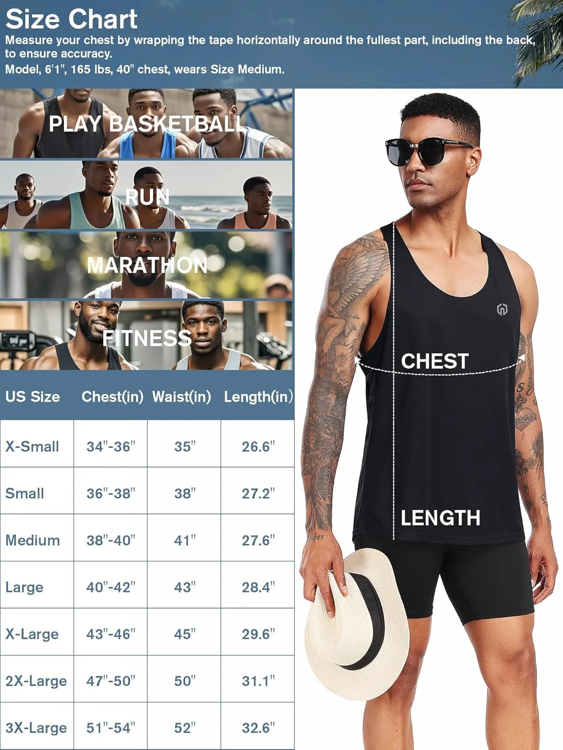 NELEUS Men's Workout Running Tank Top Sleeveless Gym Athletic Shirts