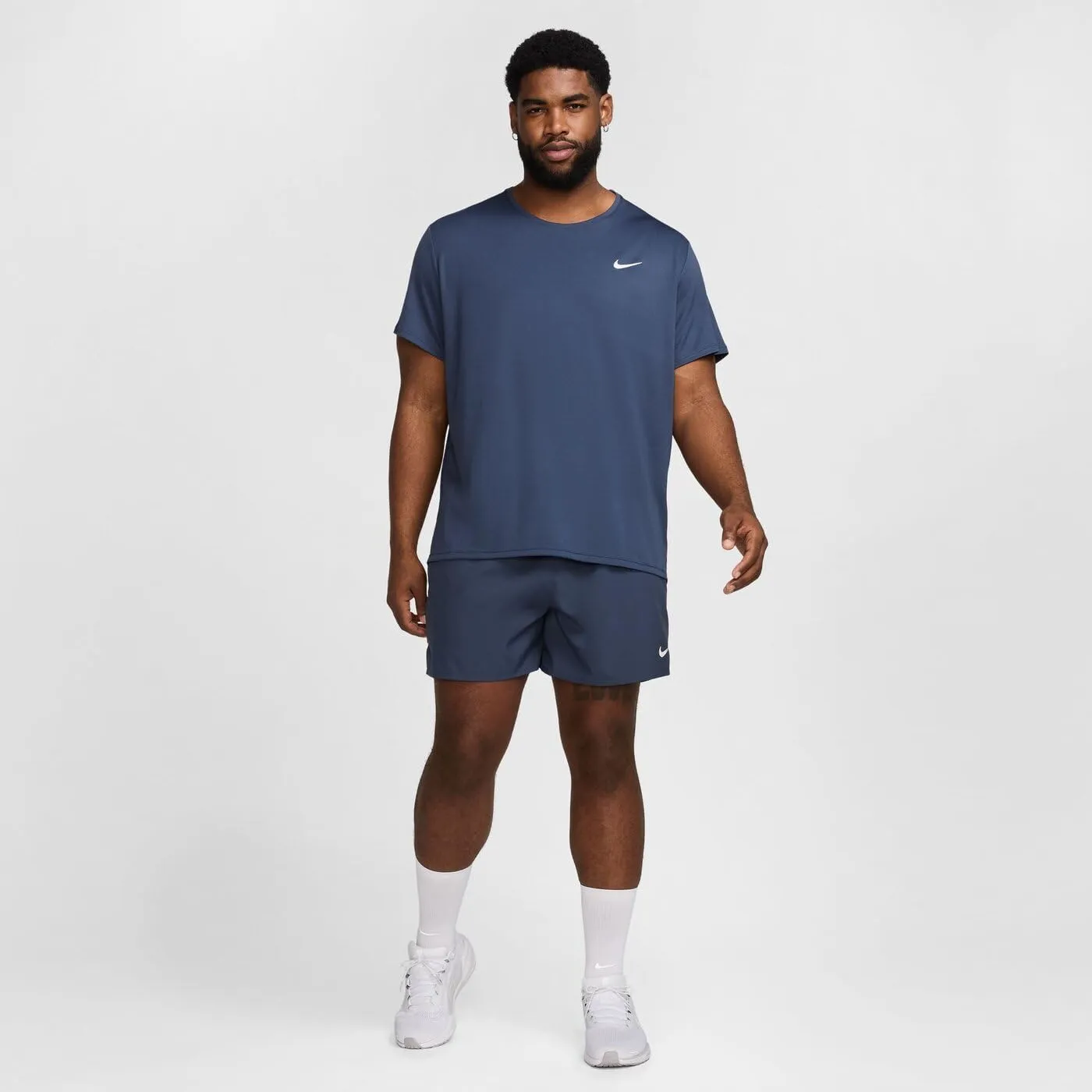Nike Men's Miler Dri-fit Uv Short-Sleeve Running Top