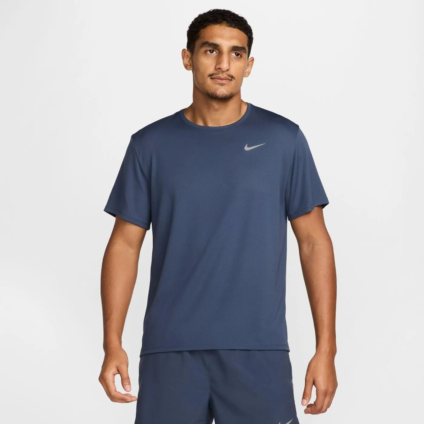 Nike Men's Miler Dri-fit Uv Short-Sleeve Running Top