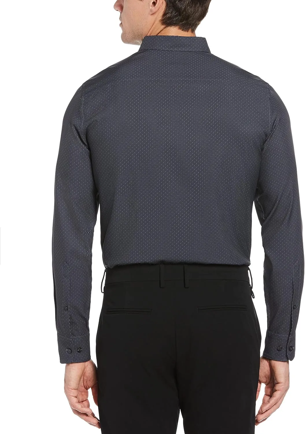 Perry Ellis Men's Motion Tall Slim Fit Quick Dry Check Shirt