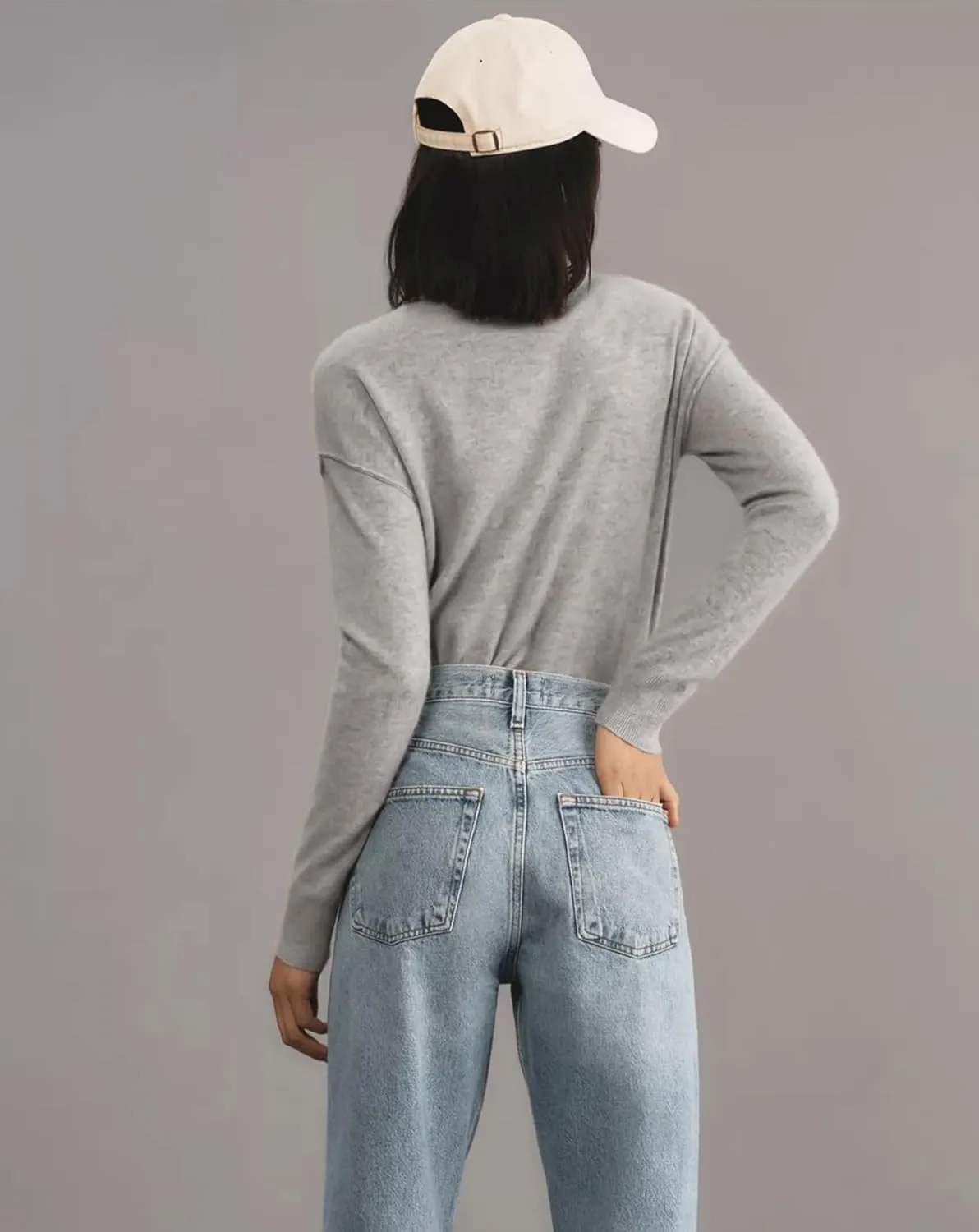 Pullover Sweater for Women Long Sleeve Knit Shirts Tops Button Down V Neck Polo Sweater Shirt