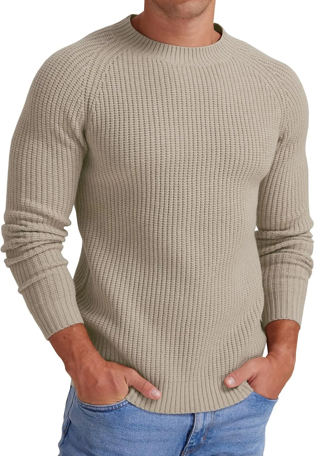 Sailwind Men's Crewneck Casual Sweater Structured Knit Soft Casual Pullover