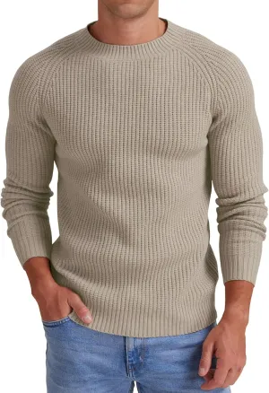 Sailwind Men's Crewneck Casual Sweater Structured Knit Soft Casual Pullover
