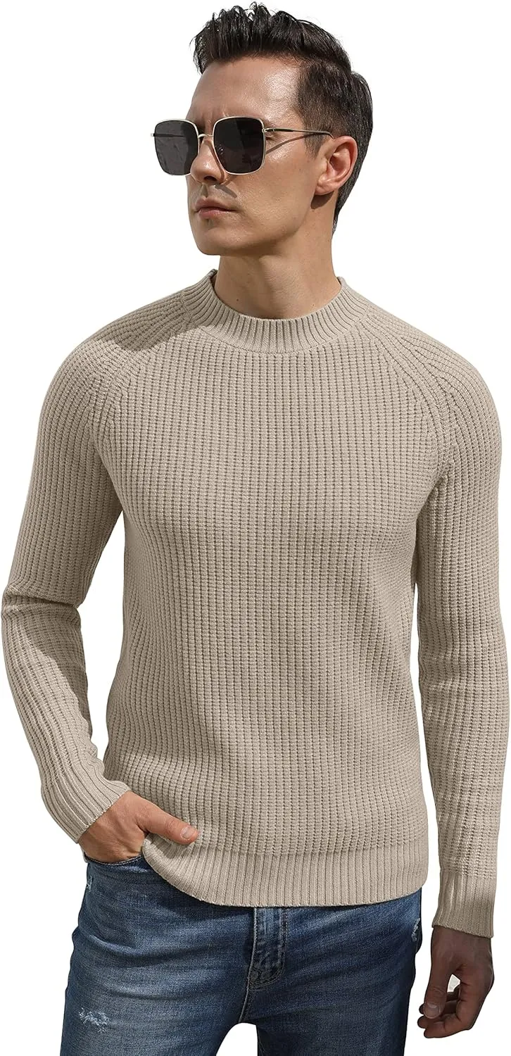 Sailwind Men's Crewneck Casual Sweater Structured Knit Soft Casual Pullover