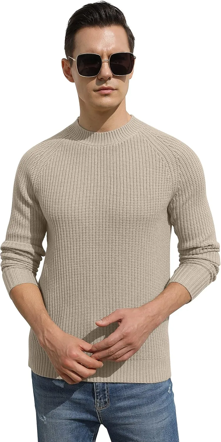 Sailwind Men's Crewneck Casual Sweater Structured Knit Soft Casual Pullover