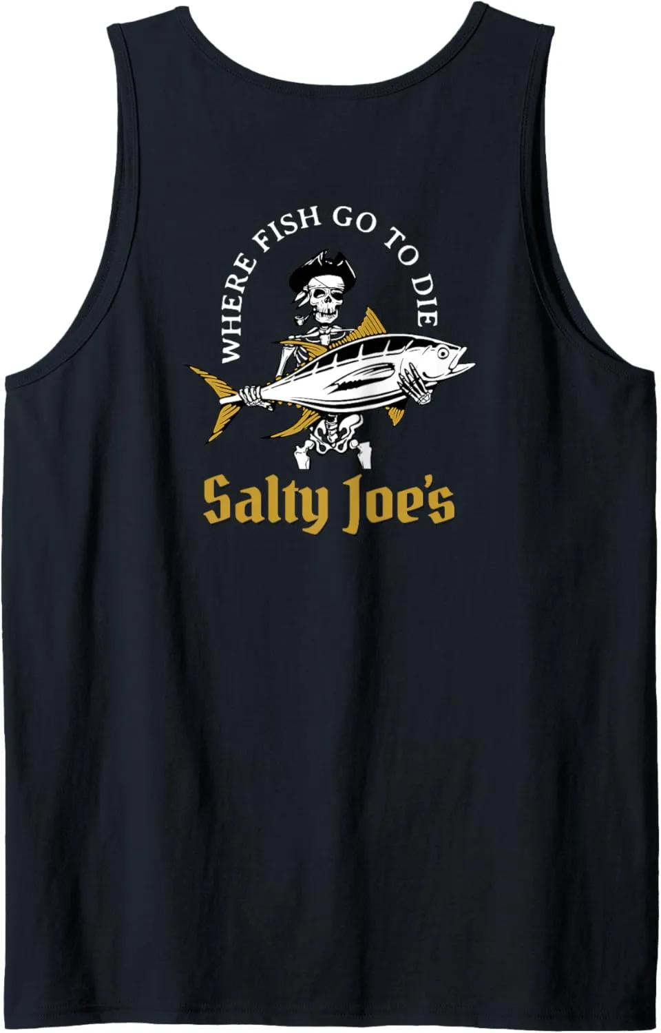 Salty Joe's Ol' Angler Fishing Logo Surf Shop Tank Top