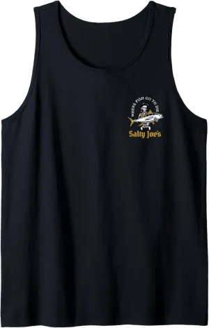 Salty Joe's Ol' Angler Fishing Logo Surf Shop Tank Top
