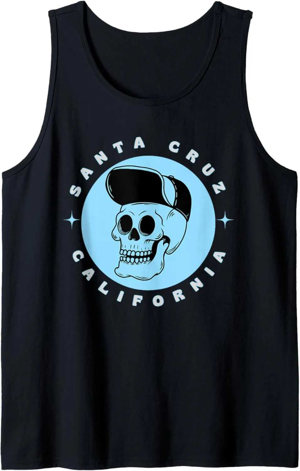 Santa Cruz California Retro 80's Skater Skeleton Tank Top