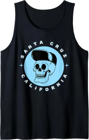 Santa Cruz California Retro 80's Skater Skeleton Tank Top