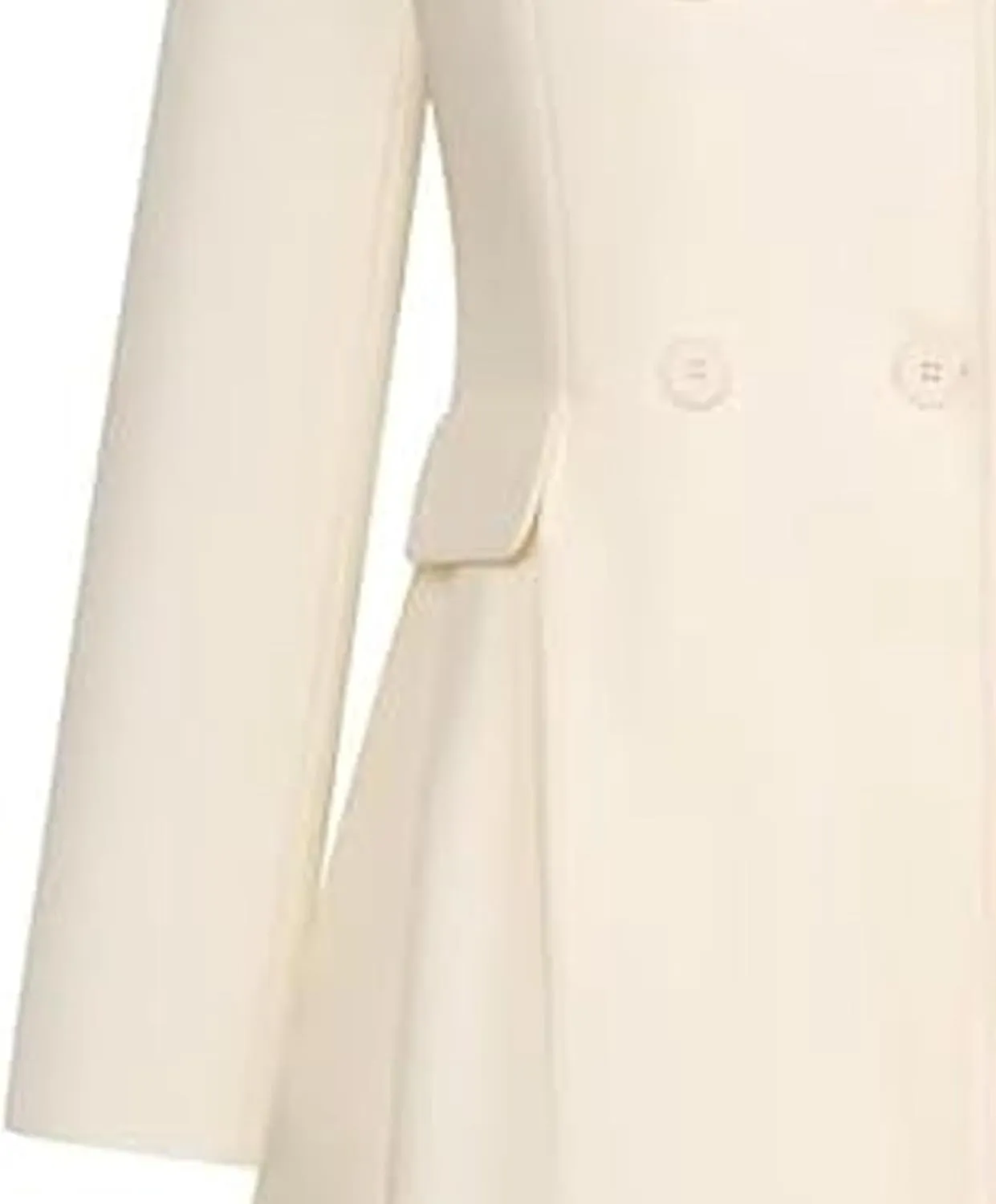SEMATOMALA Women's Winter Wool Blend Swing Dress Coat Stand Collar Double Breasted Trench Coat A Line Pea Coat
